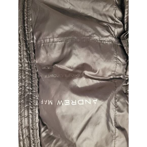 Andrew Marc Coat Womens SZ Small Black Down Puffer Coat Longline - Picture 12 of 16